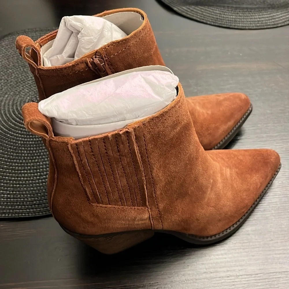Zodiac Robyn Womens Zipper Pull On Ankle Boots Size 10